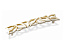 Ручка мебельная, скоба FS-189, 128 мм, слоновая кость с золотом, Валмакс