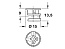 Эксцентриковая стяжка Minifix 15 для плит от 18 мм ,без покрытия, Art.262.26.034, HAFELE