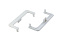 Заглушка торцевая открытая Gola C, пластик, серый металлик, комплект левая + правая, Россия