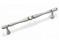 Ручка мебельная, скоба FS-195, 128 мм, слоновая кость с золотом, Валмакс