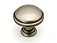 Ручка мебельная, кнопка GR49, старое серебро, Gamet