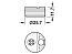 Корпус Tofix белый, для плит 18-26 мм, 261.95.704, HAFELE