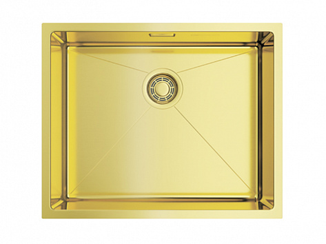 Мойка Omoikiri TAKI 54-U/IF-LG 540х440х200мм, выпуск 3 1/2, нержавеющая сталь/светлое золото, в комплекте