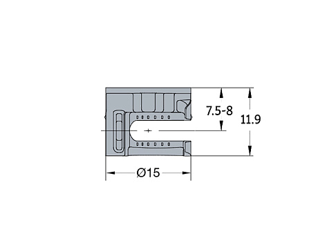 Эксцентриковая стяжка для плит 16 мм, System 5 CAM 5000, Арт. 009699-885-301, Titus