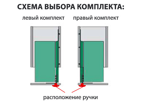 Механизм в нижнюю базу Комфорт 300 мм, левый, 2 полки, антрацит, Art. 2377289846, Kessebohmer