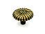 Ручка мебельная, кнопка WPO794, Италия, королевский черный с золотой патиной, Giusti