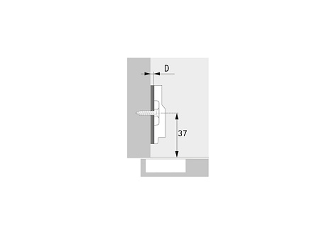 Параллельная дистанционная планка Intermat/Ecomat, дистанция 5 мм Art. 1074728, Hettich