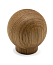 Ручка мебельная  BALL, деревянная (дуб),  светлое масло, D30мм