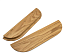 Ручка мебельная  ELIPS  деревянная (дуб), светлое масло, 128/256м,L350 мм