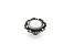 Ручка мебельная, кнопка FB-033, белый пластик, старое серебро, Валмакс