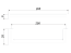 Ручка мебельная, скоба QUADRA RS043, 256 мм, черный матовый, Boyard