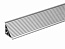 Плинтус угловой пристенный с алюминиевой рифлёной вставкой L=3050 мм