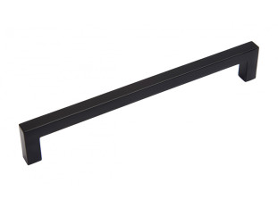 Ручка мебельная, скоба QUADRA RS043, 160 мм, черный матовый, Boyard