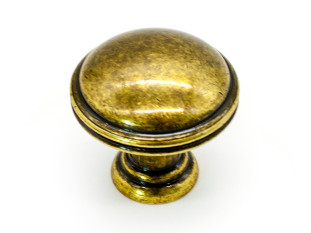 Ручка мебельная, кнопка GR49, античная бронза, Gamet