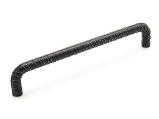 Ручка мебельная, скоба WMN784, 160 мм, черное железо, Giusti