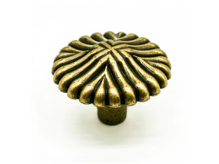 Ручка мебельная, кнопка WPO794, Италия, античная бронза, Giusti