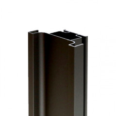 Ручка-профиль, фальш Gola Premium вертикальный срединный, 4,7 м, алюминий, черный брашированный (для 16мм ДСП)