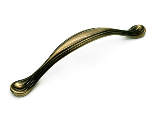 Ручка мебельная, скоба Risa, 128 мм, античная бронза, Gamet