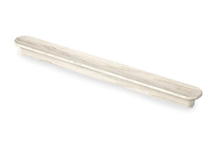 Ручка мебельная  Grace HL-009M деревянная (дуб), белая, 192 мм