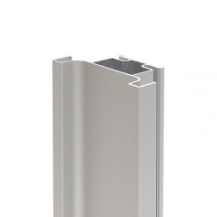 Ручка-профиль, фальш Gola Premium вертикальный срединный, 4,7 м, алюминий, серебро брашированное (для 16мм ДСП), Россия