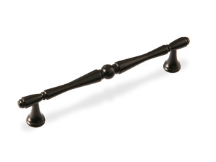 Ручка мебельная, скоба FS-195, 128 мм, черный, Валмакс