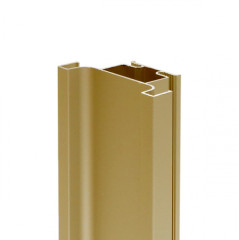 Ручка-профиль, фальш Gola Premium вертикальный срединный, 4,7 м, алюминий, золото брашированное (для 16мм ДСП)