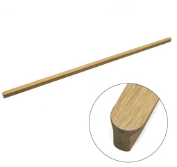 Ручка мебельная  AERO, деревянная (дуб),  светлое масло, 992мм, L1032 мм