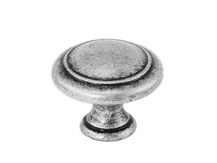 Ручка мебельная, кнопка EXP2025, старое серебро, Giusti
