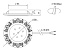 Комплект из 2-х LED свет-ков Artus-1 220V врезной/никель/тепл.свет/выкл/сет.шнур