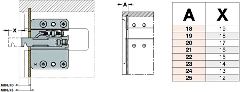 Мебельный навес CMR 807 RV, комплект (левый + правый, монтажные планки, заглушки), белый, LID