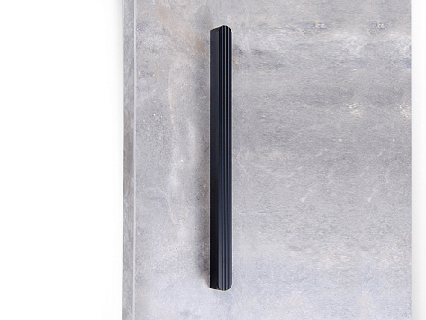 Ручка мебельная, накладная ШЕЛЛ RS064BL.4/192, 192 мм, черный, Boyard