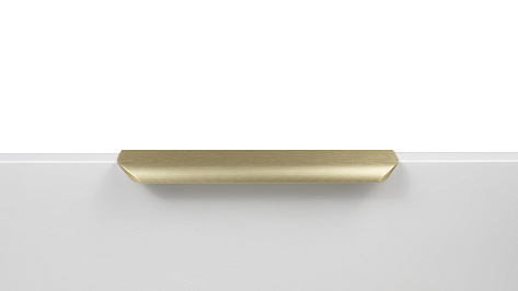 Ручка мебельная, торцевая MONTE RT110BSG.1/160/200, 160 / 200 мм, брашированное сатиновое золото, Boyard