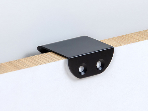 Ручка мебельная, торцевая МОНТЕ RT110BL.1/16, 16 / 40 мм, черный, Boyard