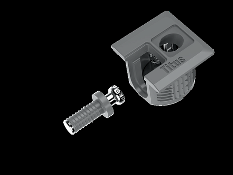 Стяжка-полкодержатель SYSTEM 6 Gen2 Side-entry, белый, Art. 006973-877-001, Titus