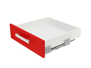 Комплект ящика  с прямыми боковинами СТАРТ SOFT с доводчиком стандартной высоты, 86мм, белый, SB18W.1/400, Boyard