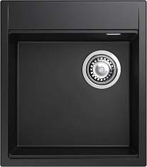 Мойка кухонная TESORO 455-R 1-чаш 450х510мм nero арт.TR-455-R nero, Rivelato