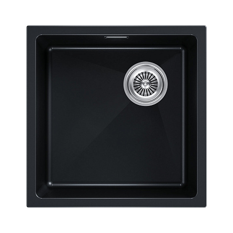 Мойка Paulmark LUMI, LU45SK-BLM, 455х460х210 мм, черный металлик, в комплекте
