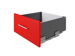 Комплект ящика с прямыми боковинами СТАРТ SOFT с доводчиком высокий, 167мм, графит, SB20GRPH.1/550, Boyard