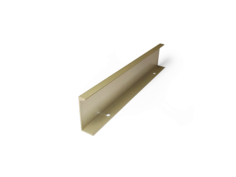 Ручка мебельная, торцевая ВОЛКОДАВ, 128/196 мм, золото матовое