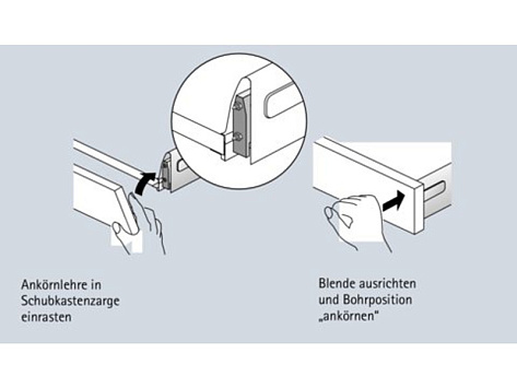 Разметочный шаблон BlueJig IT для InnoTech, InnoTech Atira, пластик/сталь Art. 78097, Hettich