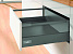 Комплект ящика InnoTech Atira 176х420 антрацит, с релингом, полн. выдв., Silent System, Art. 9234556, Hettich