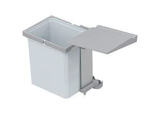 Ведро мусорное VS ENVI Single на распашной фасад от 450 мм, высота от 450,15,5л, Германия, Vauth Sagel