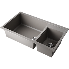 Мойка Omoikiri Tedori 86-2-LB-GR, 860х500х220мм, Tetogranit/leningrad grey