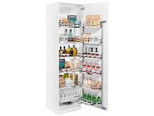 Тандем II 600 мм, высота 800 мм, Арена КЛАССИК, 3 полки, хром, цвет дна серый, Art. 2376480005, Kessebohmer