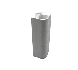 Угловое соединение для цоколя 90 H-100, бетон светлый