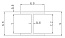 Планка матовая,  Н-образная для мебельных щитов 6мм, L=1200мм