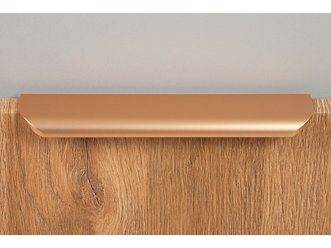 Ручка мебельная, торцевая MONTE RT110SG.1/160/200, 160 / 200 мм, золото, Boyard