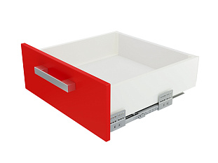 Комплект ящика  с прямыми боковинами СТАРТ SOFT с доводчиком средней высоты, 118мм, белый, SB19W.1/500, Boyard