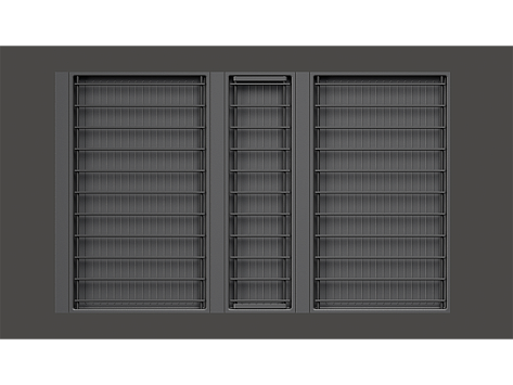 Сушилка выкатная Ф445, Дайнинг Агент 800 мм (модули: 2 с реш Б, с реш М), антрацит, дно антрацит, Art. 2395319846, Kessebohmer