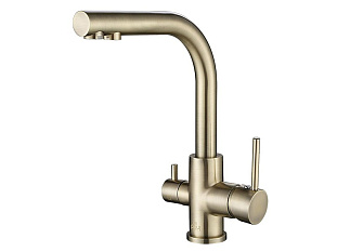 Смеситель высокий Paulmark Es213011, с питьевой водой, бронза